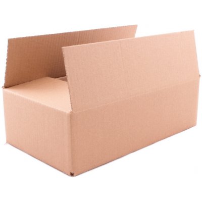Dárková krabice s víkem 350x250x100/40 mm, hnědá - kraftová, eko, přírodní – Zboží Mobilmania