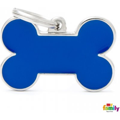 My Family Známka Basic Hand made kost modrá – Zboží Mobilmania