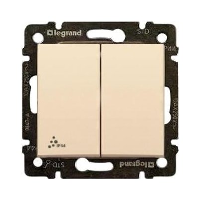 Legrand 774198 VALENA béžová 2x č.6+6 ip44 – Hledejceny.cz