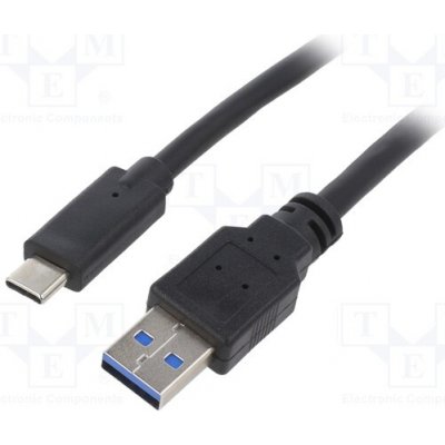 Gembird CCP-USB3-AMCM-6 USB 3.0, USB A vidlice, USB C vidlice, zlacený, 1,8m, černý – Zbozi.Blesk.cz