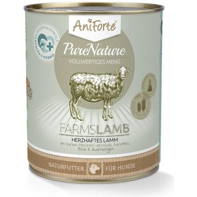 AniForte Mokré krmivo FarmsLamb - jehněčí maso s dýní (400 g - 800 g) Počet a hmotnost: 1 x 800g