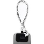 Karl Lagerfeld popruh KLUCHCSKPK stříbrný Univerzální crossbody šňůra Ikonik – Zboží Živě