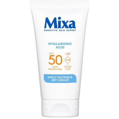 Mixa Hyaluronic Acid Daily Invisible SPF50 Cream 50 ml – Hledejceny.cz