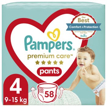 Pampers Premium Care Pants 4 58 ks od 499 Kč - Heureka.cz