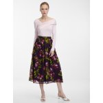 Orsay dámská midi sukně s květinovým vzorem fialová – Sleviste.cz