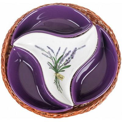 Banquet miska v košíku Lavender 4 díly OK 23 cm – Zbozi.Blesk.cz