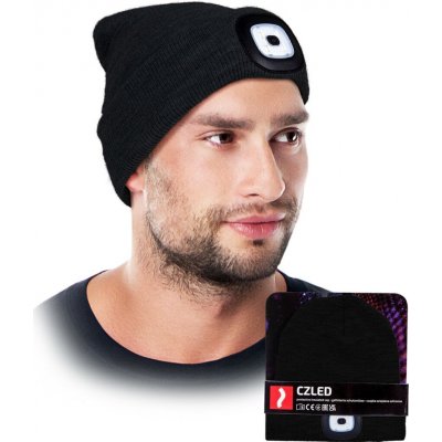 Zimní čepice s LED baterkou SHINE BLACK černá – Hledejceny.cz