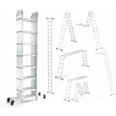 Garlist GST0407 Profi víceúčelový žebřík 4x7 – Hledejceny.cz