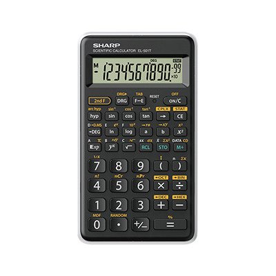 Sharp kalkulačka EL-501TWH černá – Sleviste.cz