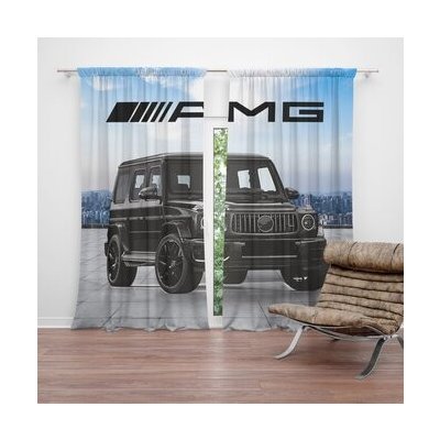 Sablio Závěs AMG auto: 2ks 140x250cm – Hledejceny.cz