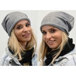 Fashionweek bavlněná dámská čepice Beanie šmoulinka ZIZI-SMERF grafitová – Sleviste.cz