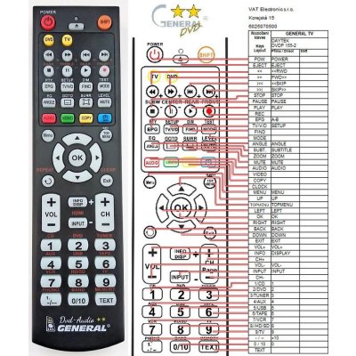 Dálkový ovladač General Daytek DVDP155-2 – Hledejceny.cz