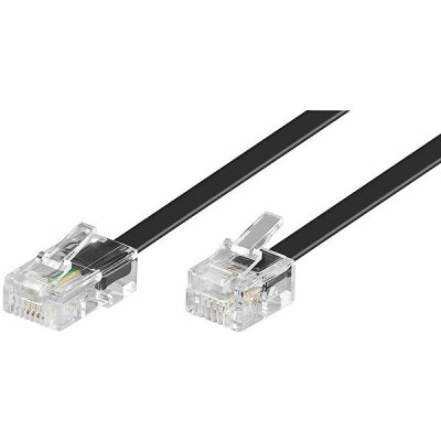 PremiumCord tk86-10b 8P4C (RJ-45) Plug 6P4C (RJ-11) Plug 10m černý – Zbozi.Blesk.cz