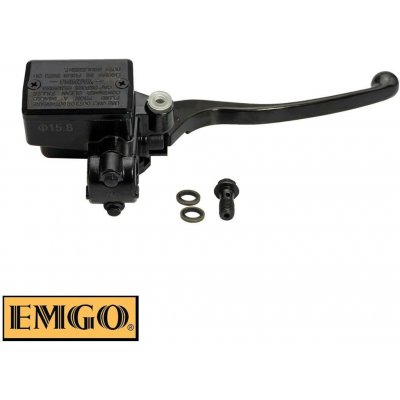 EMGO pumpa přední brzdy kompletní (15,8mm) s upevněním zrcátka a pákou HONDA CB 400 79-82, GL 500, CB 650, CX 650, CB 750 F 79-83, VF 750, CB 900 F 79-83, CBX 1000 79-82 (45500-463-601) barva černá ( – Hledejceny.cz