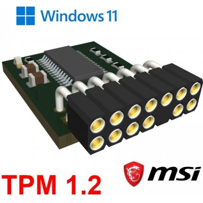 IAX (A-101) MSI A-modul special TPM 1.2 var:LPC pin:14pin pro Win11 – Zboží Mobilmania