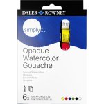 Daler Rowney Simply Opaque Sada akvarelových barev 6 x 12 ml – Zboží Dáma