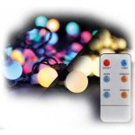 Solight LED 2v1 venkovní vánoční řetěz koule dálkový ovladač 100xLED RGB+bílá 10m+5m 8 funkcí IP44 1V08-RGB – Zboží Mobilmania