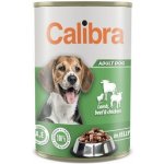 Calibra Dog jehněčí hovězí kuřecí v želé 12 x 1,24 kg