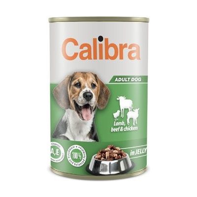 Calibra Dog Adult Lamb Beef Chicken in jelly 12 x 1240 g – Hledejceny.cz