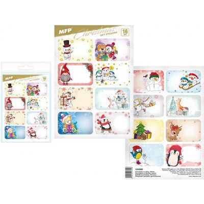 Vánoční jmenovky na dárky 16ks – Zboží Mobilmania