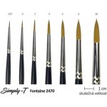 Štětec Simply-T Fontaine - kulatý Velikost štětce: O – Zboží Dáma
