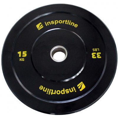 Insportline Gumový kotouč Bumper Plate Lite 15 kg 50 mm – Hledejceny.cz