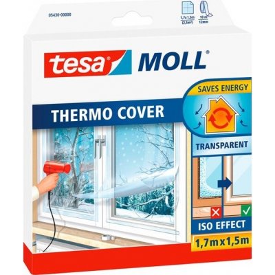 Tesamoll Izolační fólie na okno Thermo Cover transparentní 1,7 x 1,5 m – Zboží Mobilmania