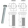 Šrouby se šestihrannou hlavou KOŇAŘÍK 85605014 - Šroub metrický šestihranný M5x14mm DIN933 8.8 ZB, balení 100 ks