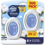 Ambi Pur Bathroom náhradní náplň Cotton Flower DUOPACK 2 x 7,5 ml – Zboží Dáma