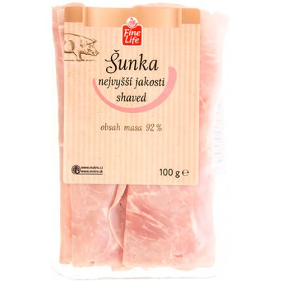 Fine Life Fine Life Šunka nejvyšší jakosti 92% masa 100 g – Zboží Dáma