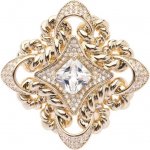 Oliver Weber pozlacená elegantní brož s krystaly Hail 58067 – Hledejceny.cz