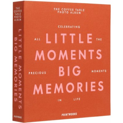 Fotoalbum LITTLE MOMENTS BIG MEMORIES, oranžová, Printworks – Zboží Živě
