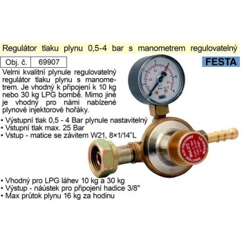 MONDIAL Ventil redukční P2 PB