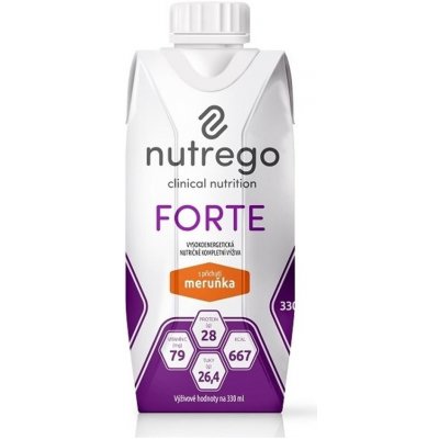 NUTREGO FORTE S PŘÍCHUTÍ MERUŇKA POR SOL 12X330ML – Hledejceny.cz