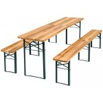 TecTake 402189 Zahradní pivní set dřevěný skládací dřevo – Zboží Dáma