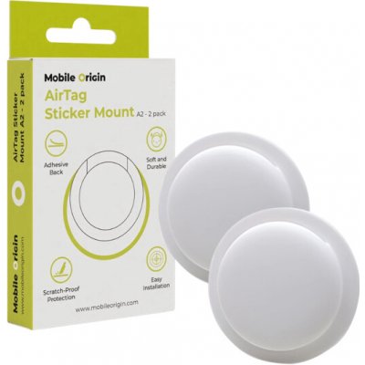 Mobile Origin AirTag Sticker Mount A2 2ks bílé MO-ATS-WHT – Zboží Živě