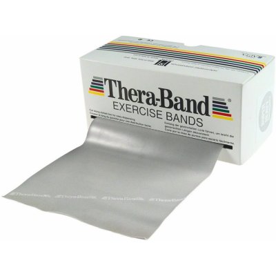 THERA-BAND posilovací guma 5,5 m, stříbrná, super silná – Zboží Dáma