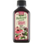 MaxiVita Herbal Bylinný elixír průduškový jitrocel mateřídouška echinacea + vitamin C 200 ml – Hledejceny.cz