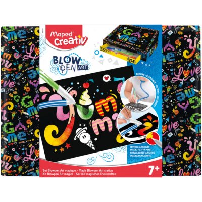 Maped Sada Creativ Blowpen Art Magic Foukací pero 15 barev – Hledejceny.cz