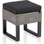 KETTLER Malá podnožka / taburet z technorattanu Palma Ash-Antracit 42 x 42 cm 0103403-5500 – Hledejceny.cz