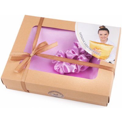 Prima-obchod Sada na spaní, saténový povlak na polštář a gumička, barva 20 fialová lila – Hledejceny.cz