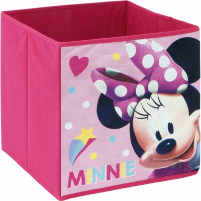 Arditex Úložný box Minnie růžový 31 x 31 x 31 – Zbozi.Blesk.cz