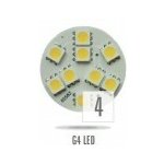 Wojnarowscy LED G4 12V 1,8W 9LED Teplá bílá 30mm back pin – Hledejceny.cz