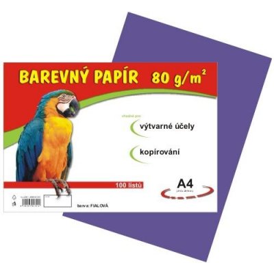 Barevný papír A4 100/80 g fialový Stepa s.r.o. – Zboží Dáma