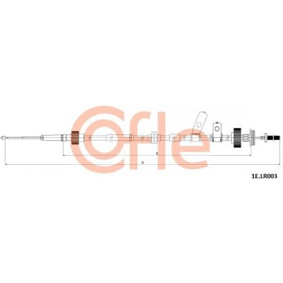 COFLE Tažné lanko, parkovací brzda 92.1E.LR003 – Zboží Mobilmania