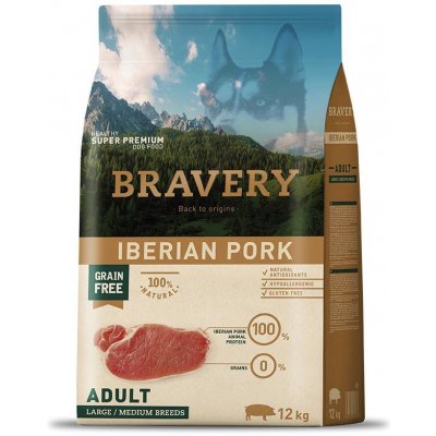 Bravery dog Adult large & medium Pork 2 x 12 kg – Hledejceny.cz
