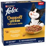 Felix Doubly Delicious kuřecí a krůta 0,8 kg – Hledejceny.cz