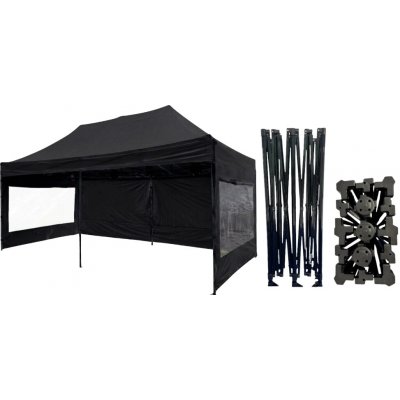 TENTino STEEL HEXAGON 3x6 m /6 noh 11A - ČERNÁ – Sleviste.cz