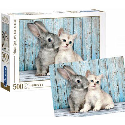 Clementoni Kočka a králík 35004 500 dílků – Zboží Mobilmania
