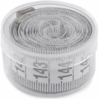 Metr krejčovský 150 cm v plastovém pouzdře - bílá (12 ks) – Zboží Dáma